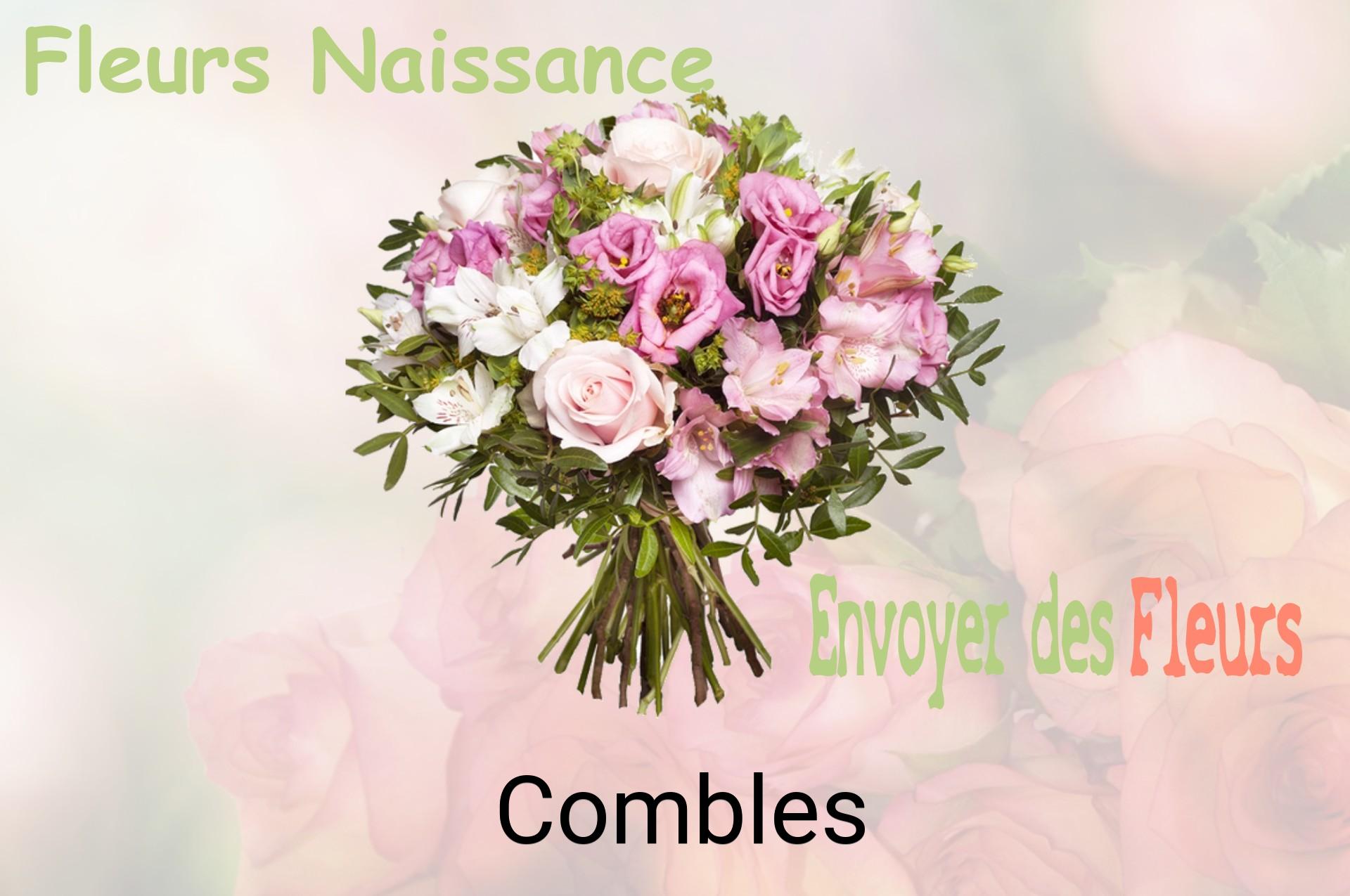 Bouquet de fleurs de naissance livré à Combles