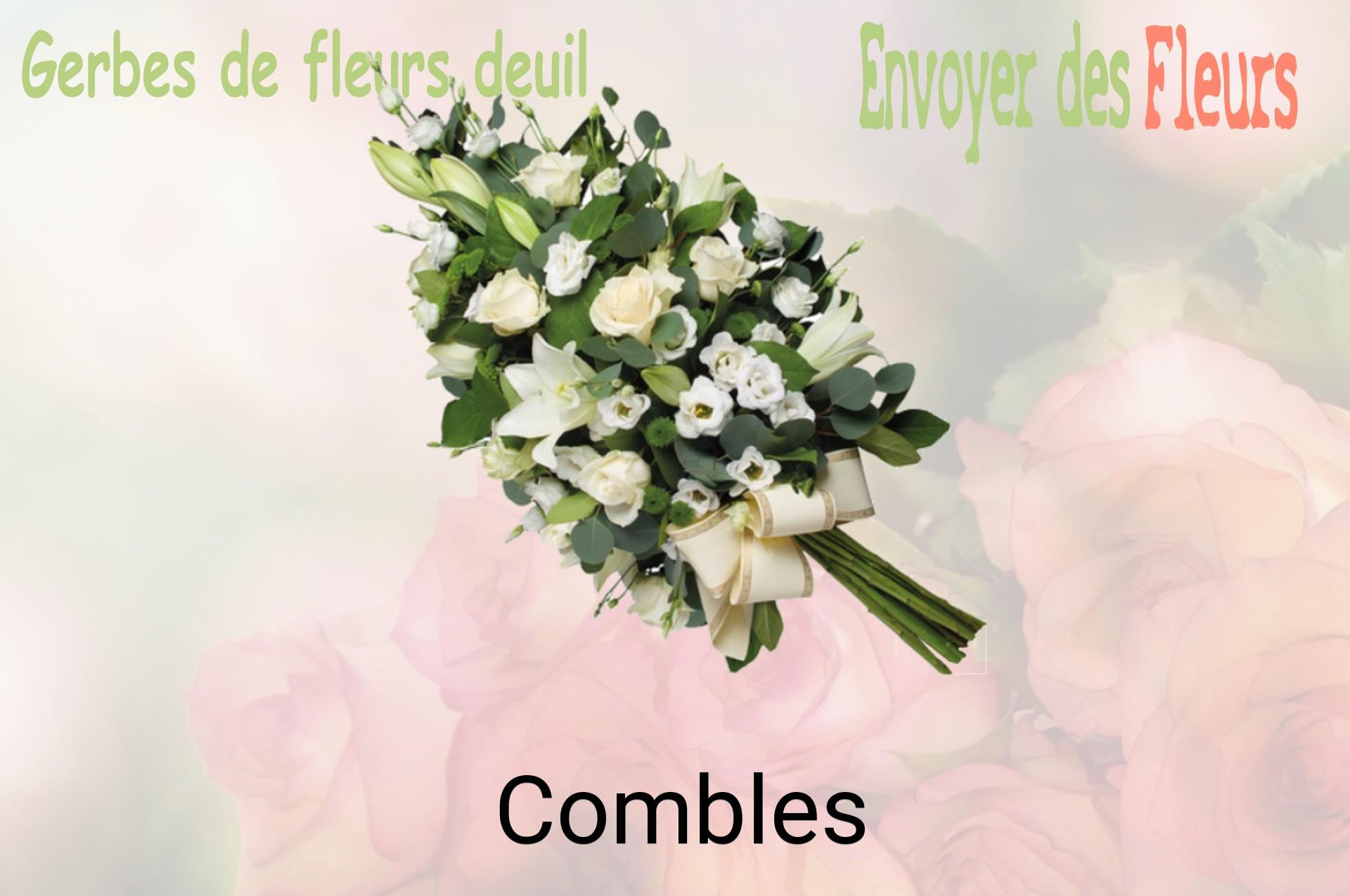 Gerbe de fleurs de deuil livrée à Combles